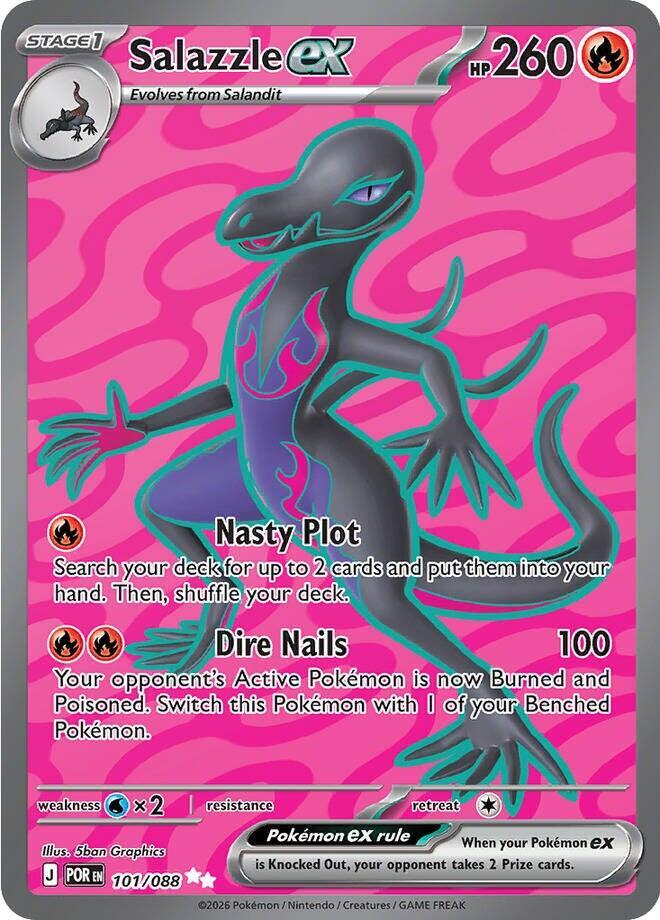 Salazzle ex 101/088 (ME03: Perfect Order)  - Holofoil | Good Games Cannington