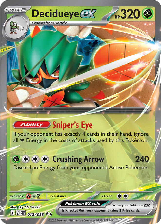 Decidueye ex 012/088 (ME03: Perfect Order)  - Holofoil | Good Games Cannington