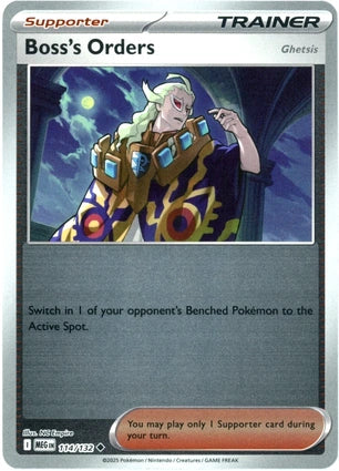 Boss's Orders 114/132 (ME01: Mega Evolution)  - Reverse Holofoil | Good Games Cannington