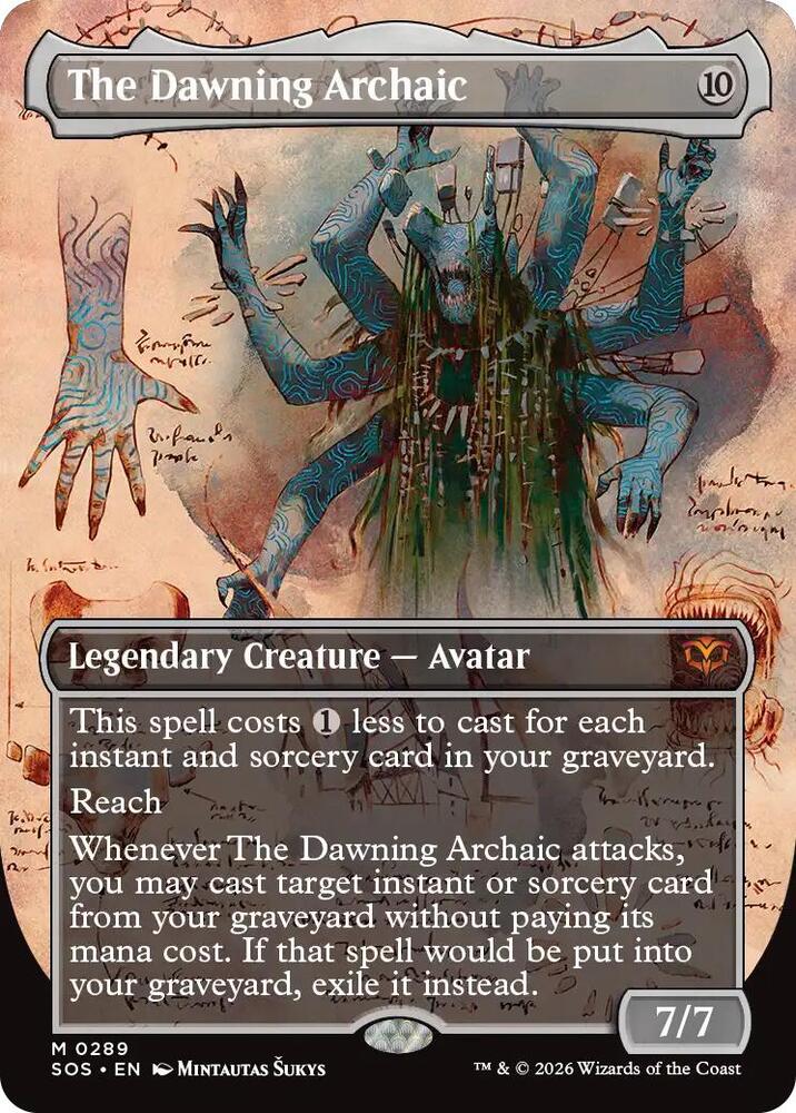 The Dawning Archaic Borderless 289 (Secrets of Strixhaven)  - Foil | Good Games Cannington