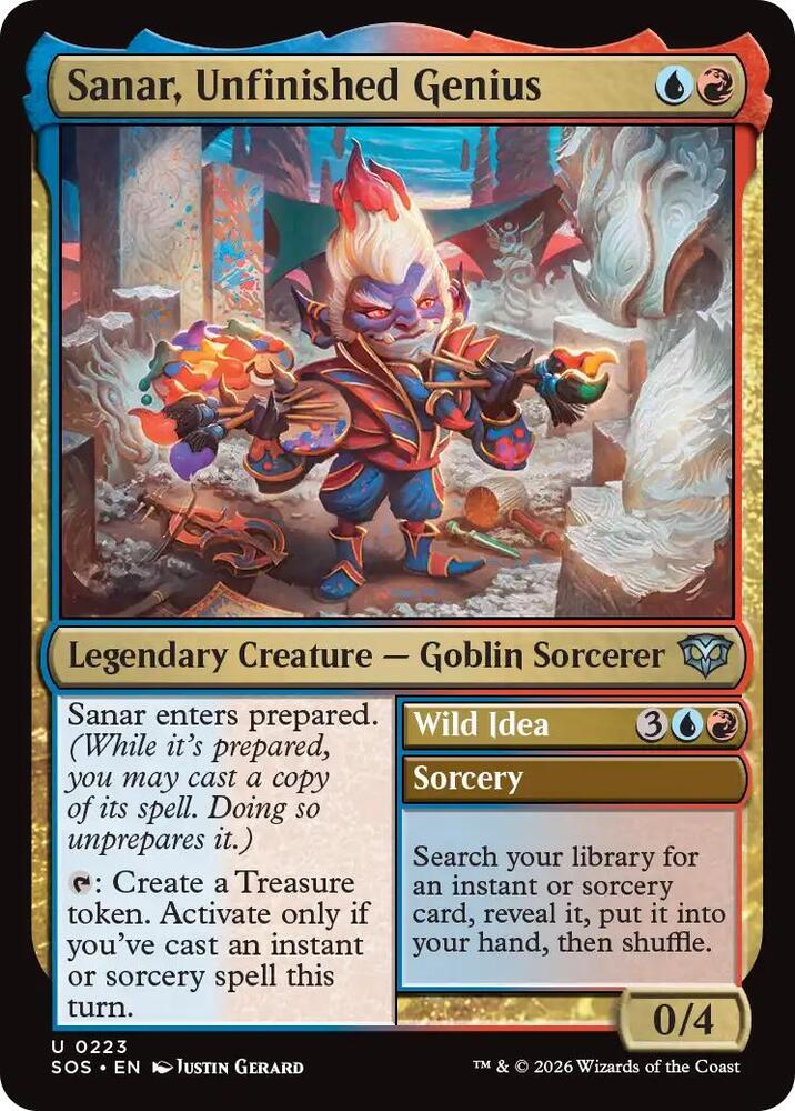 Sanar, Unfinished Genius // Wild Idea 223 (Secrets of Strixhaven)  - Foil | Good Games Cannington