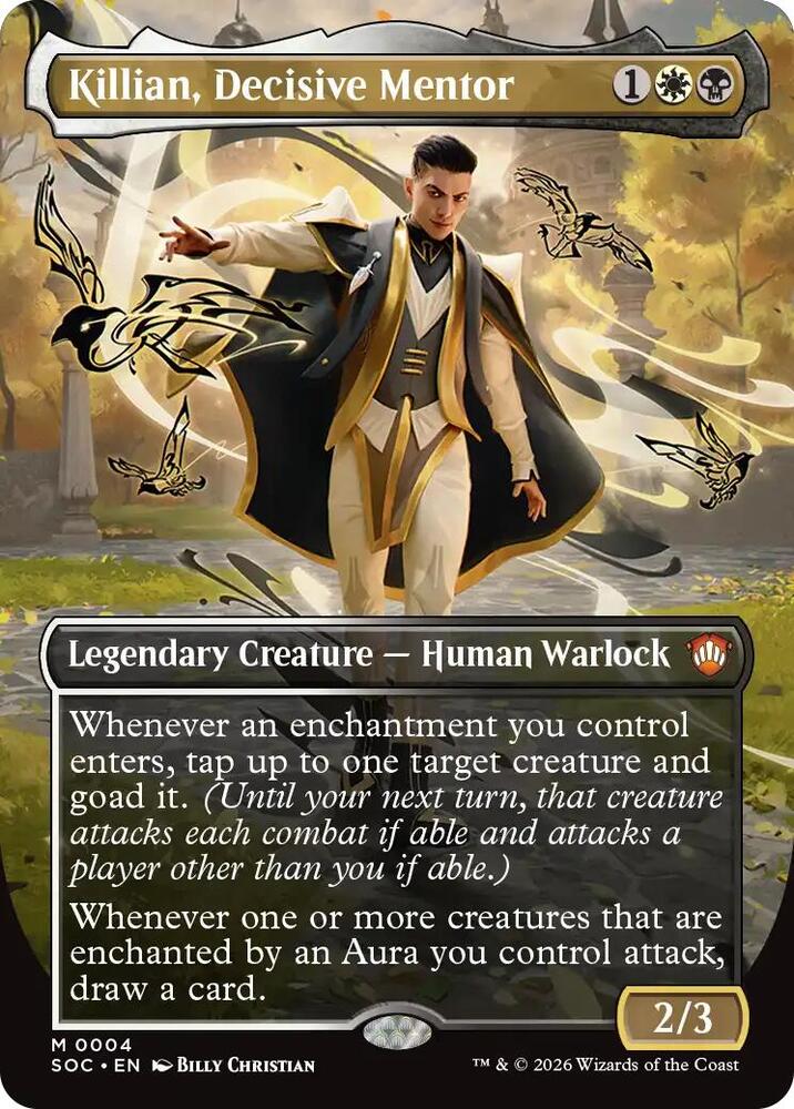 Killian, Decisive Mentor 4 (Commander: Secrets of Strixhaven)  - Borderless | Good Games Cannington