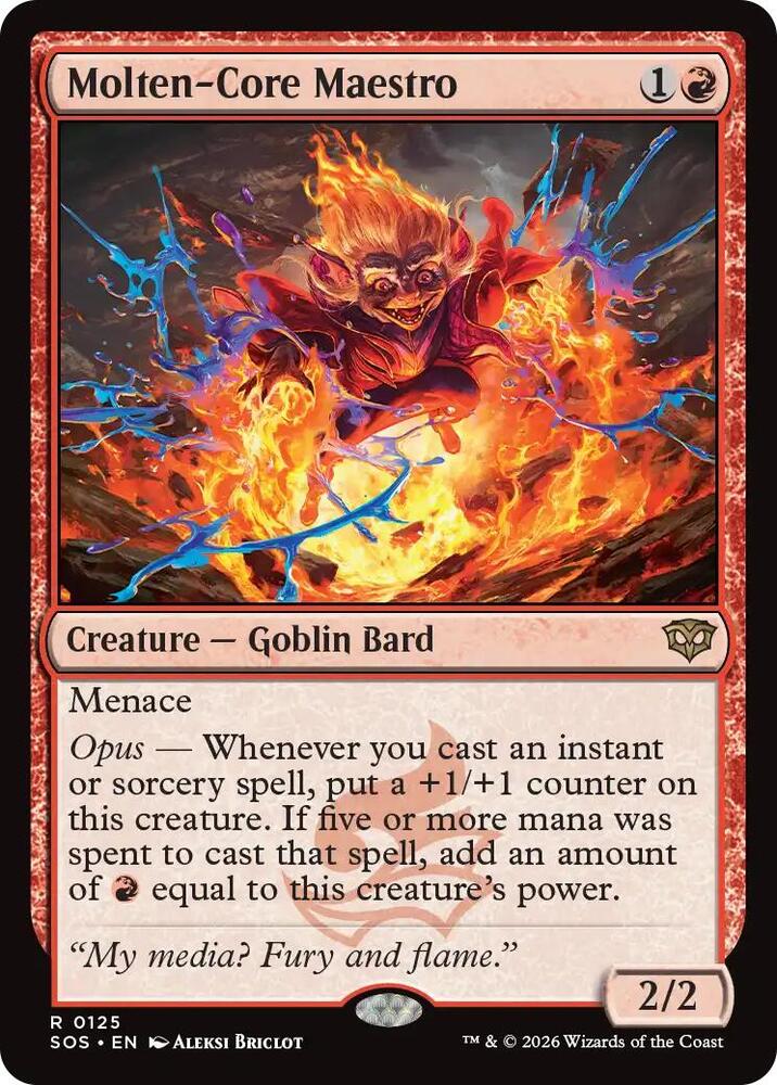 Molten-Core Maestro 125 (Secrets of Strixhaven)  - Foil | Good Games Cannington