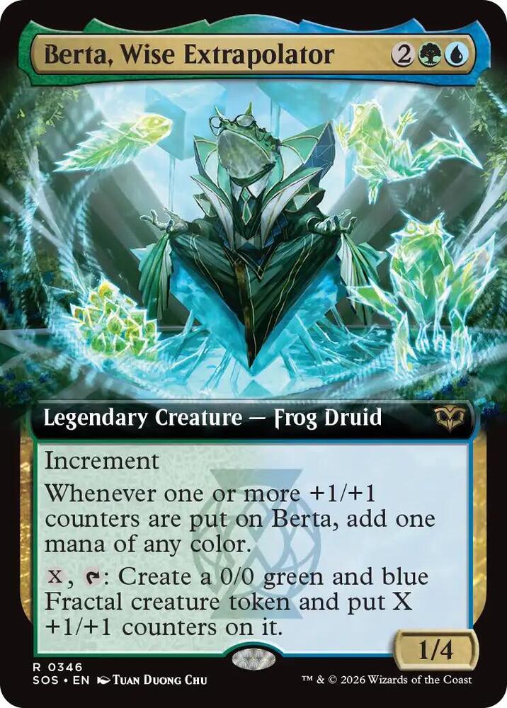 Berta, Wise Extrapolator 346 (Secrets of Strixhaven)  - Extended Art Foil | Good Games Cannington
