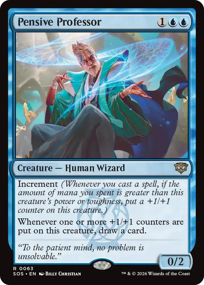 Pensive Professor 63 (Secrets of Strixhaven)  - Foil | Good Games Cannington