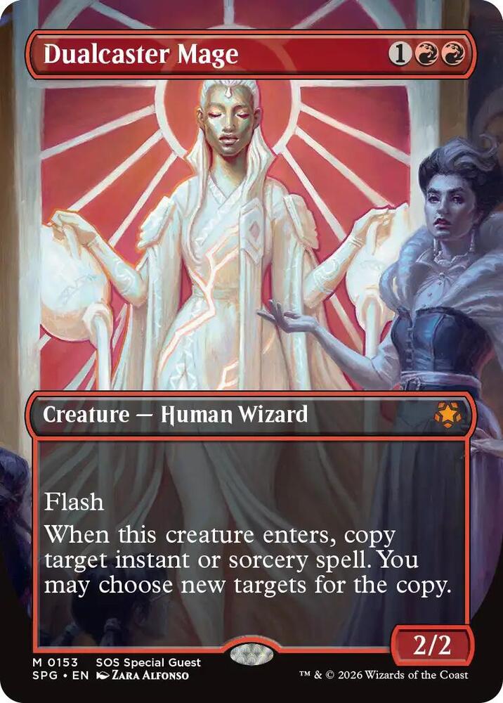 Dualcaster Mage Borderless 153 (Special Guests)  - Foil | Good Games Cannington