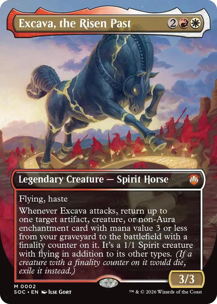 Excava, the Risen Past 2 (Commander: Secrets of Strixhaven)  - Borderless | Good Games Cannington