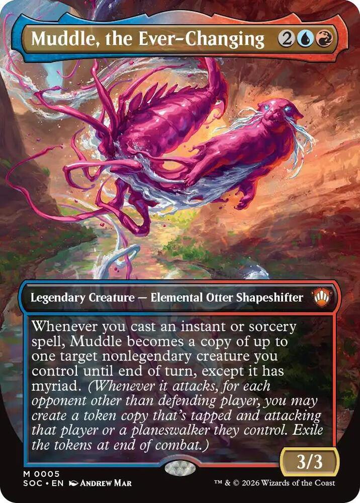 Muddle, the Ever-Changing 5 (Commander: Secrets of Strixhaven)  - Borderless Foil | Good Games Cannington