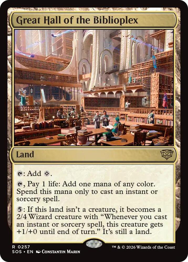 Great Hall of the Biblioplex 257 (Secrets of Strixhaven)  | Good Games Cannington