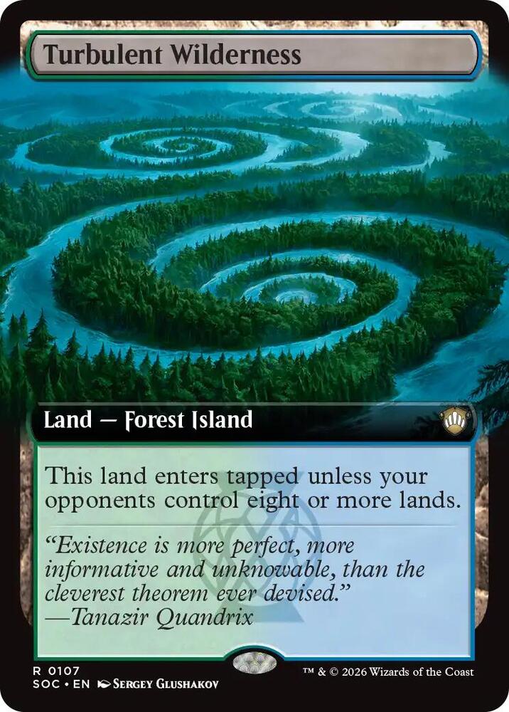 Turbulent Wilderness 107 (Commander: Secrets of Strixhaven)  - Extended Art | Good Games Cannington