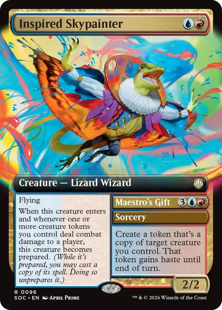 Inspired Skypainter // Maestro's Gift 96 (Commander: Secrets of Strixhaven)  - Extended Art | Good Games Cannington