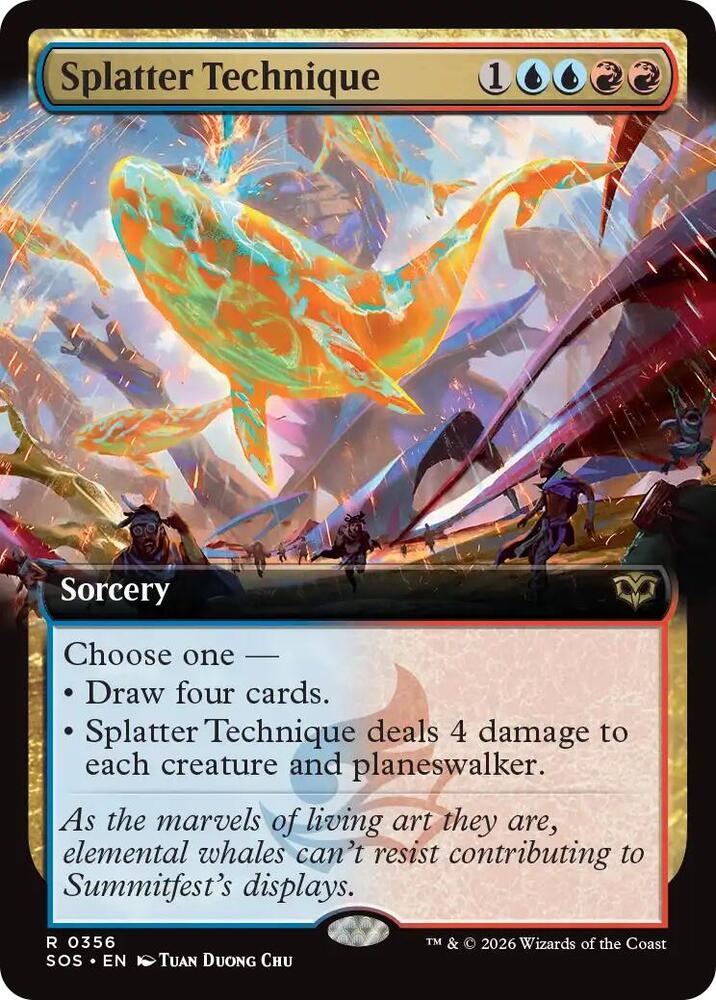 Splatter Technique Extended Art 356 (Secrets of Strixhaven)  | Good Games Cannington