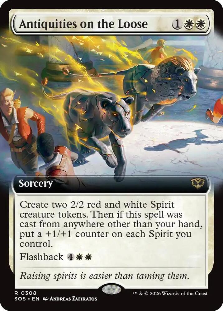 Antiquities on the Loose Extended Art 308 (Secrets of Strixhaven)  - Foil | Good Games Cannington