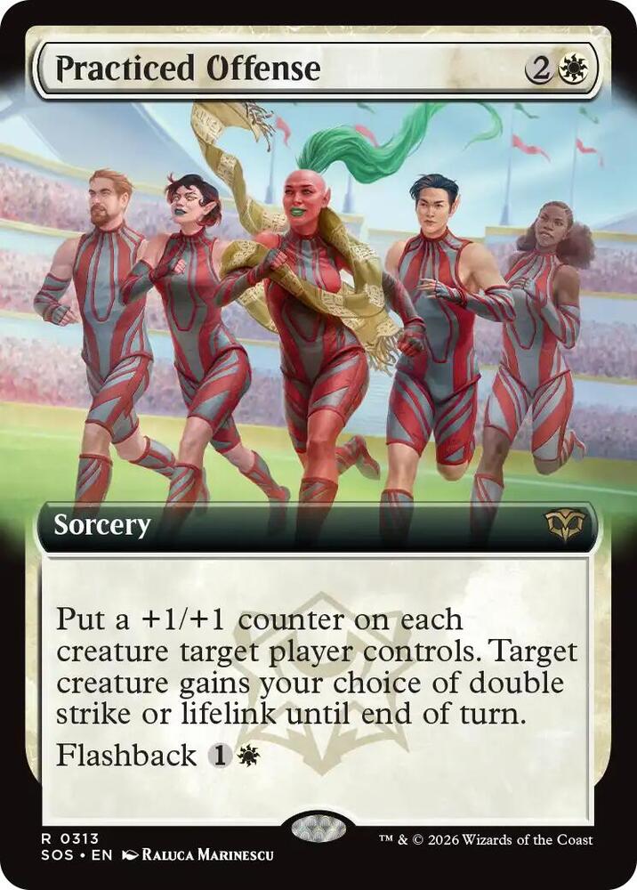 Practiced Offense Extended Art 313 (Secrets of Strixhaven)  | Good Games Cannington