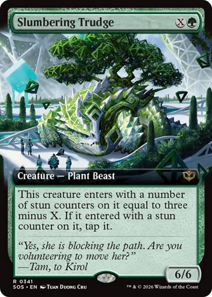 Slumbering Trudge Extended Art 341 (Secrets of Strixhaven)  - Foil | Good Games Cannington