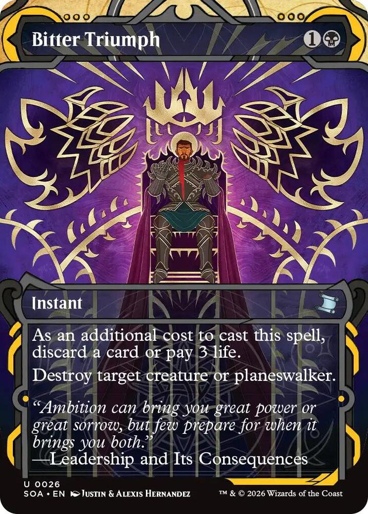Bitter Triumph 26 (Secrets of Strixhaven: Mystical Archive)  - Foil | Good Games Cannington