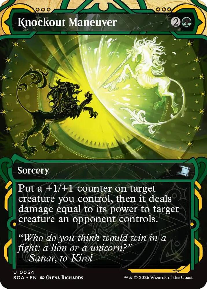 Knockout Maneuver 54 (Secrets of Strixhaven: Mystical Archive)  - Foil | Good Games Cannington