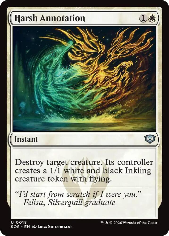 Harsh Annotation 18 (Secrets of Strixhaven)  | Good Games Cannington