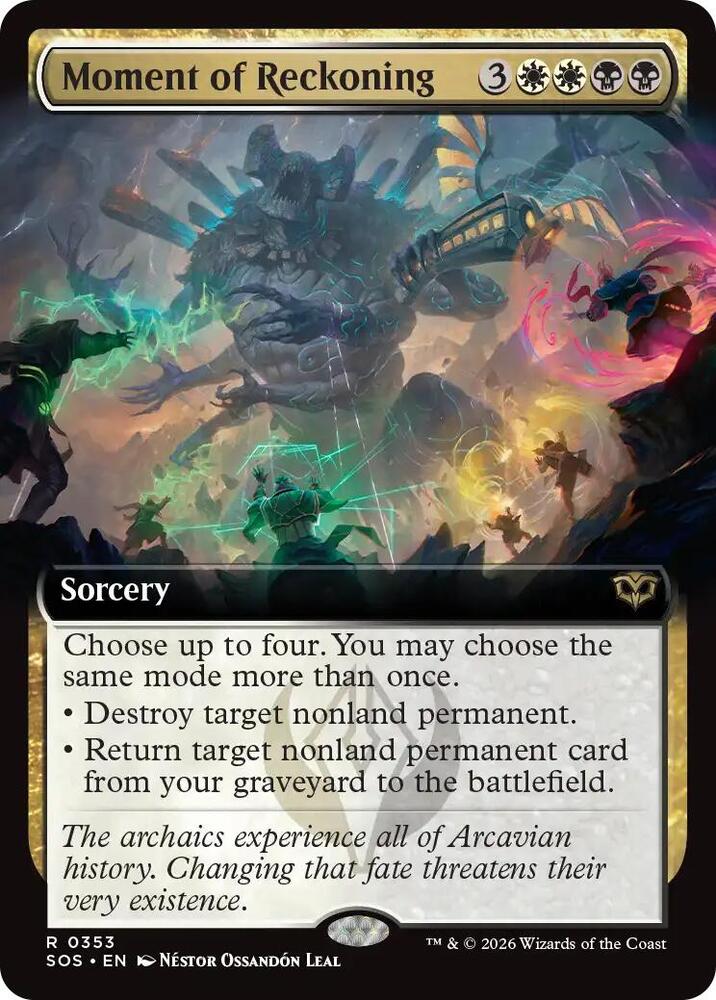 Moment of Reckoning Extended Art 353 (Secrets of Strixhaven)  - Foil | Good Games Cannington