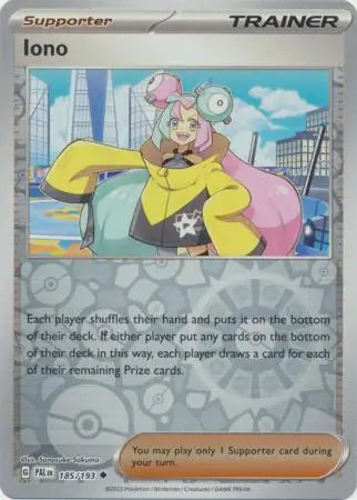 Iono 185/193 (SV02: Paldea Evolved)  - Reverse Holofoil | Good Games Cannington
