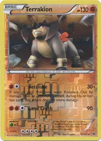 Terrakion 73/101 (Noble Victories)  - Reverse Holofoil | Good Games Cannington