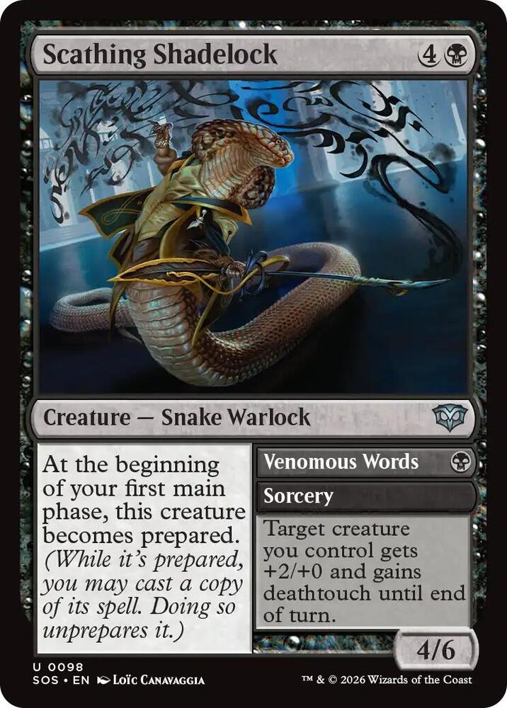 Scathing Shadelock 98 (Secrets of Strixhaven)  | Good Games Cannington