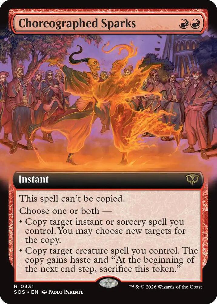 Choreographed Sparks Extended Art 331 (Secrets of Strixhaven)  - Foil | Good Games Cannington