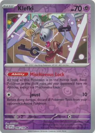 Klefki 096/198 (SV01: Scarlet & Violet Base Set)  - Reverse Holofoil | Good Games Cannington