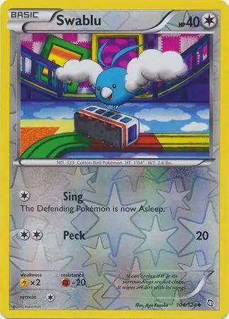 Swablu 104/124 (Dragons Exalted)  - Reverse Holofoil | Good Games Cannington