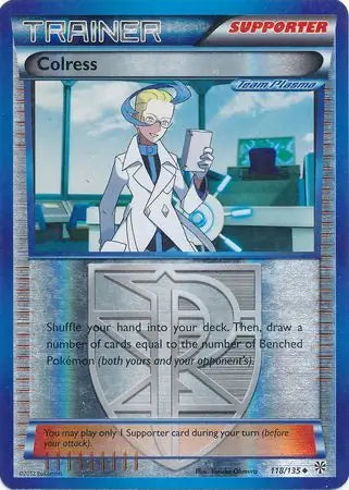 Colress Team Plasma 118/135 (Plasma Storm)  - Reverse Holofoil | Good Games Cannington