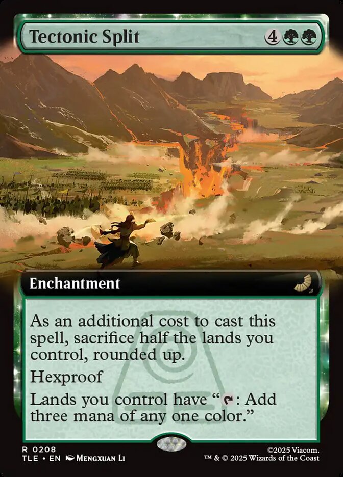 Tectonic Split Extended Art 208 (Avatar: The Last Airbender: Eternal-Legal)  - Extended Art Foil | Good Games Cannington