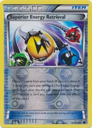 Superior Energy Retrieval 103/116 (Plasma Freeze)  - Reverse Holofoil | Good Games Cannington