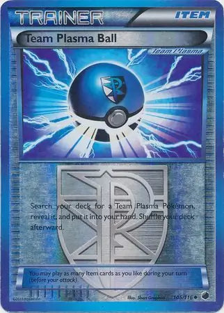 Team Plasma Ball Team Plasma 105/116 (Plasma Freeze)  - Reverse Holofoil | Good Games Cannington