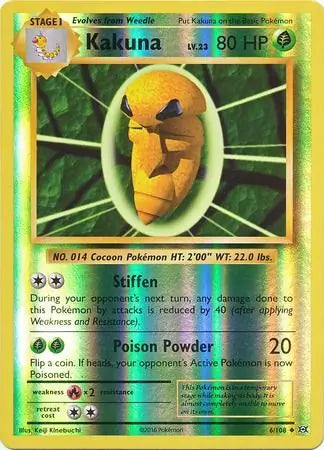 Kakuna 6/108 (XY - Evolutions)  - Reverse Holofoil | Good Games Cannington
