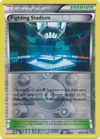 Fighting Stadium 90/111 (XY - Furious Fists)  - Reverse Holofoil | Good Games Cannington