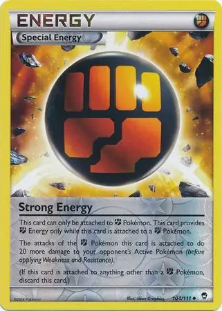 Strong Energy 104/111 (XY - Furious Fists)  - Reverse Holofoil | Good Games Cannington