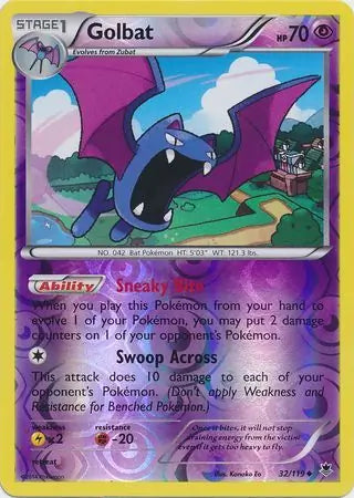 Golbat 32/119 (XY - Phantom Forces)  - Reverse Holofoil | Good Games Cannington