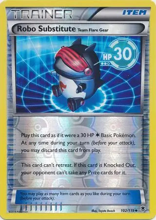 Robo Substitute 102/119 (XY - Phantom Forces)  - Reverse Holofoil | Good Games Cannington