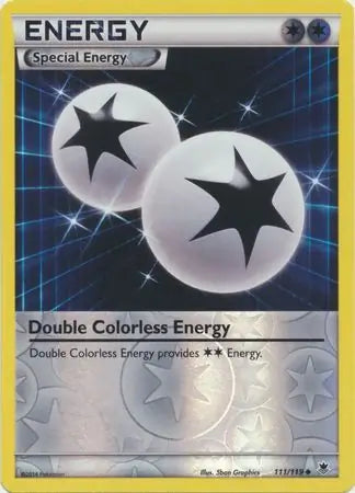 Double Colorless Energy 111/119 (XY - Phantom Forces)  - Reverse Holofoil | Good Games Cannington