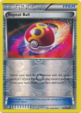 Repeat Ball 136/160 (XY - Primal Clash)  - Reverse Holofoil | Good Games Cannington