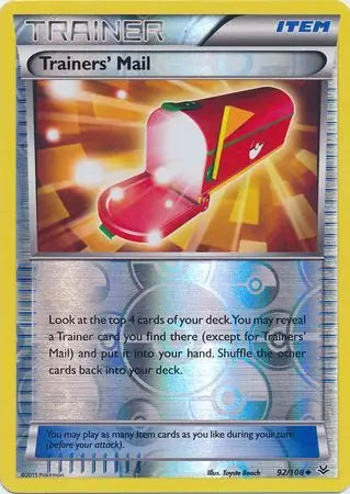 Trainers' Mail 92/108 (XY - Roaring Skies)  - Reverse Holofoil | Good Games Cannington