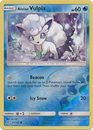 Alolan Vulpix 21/145 (SM - Guardians Rising)  - Reverse Holofoil | Good Games Cannington