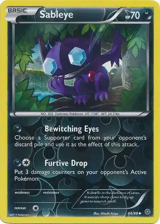 Sableye 44/98 (XY - Ancient Origins)  - Reverse Holofoil | Good Games Cannington