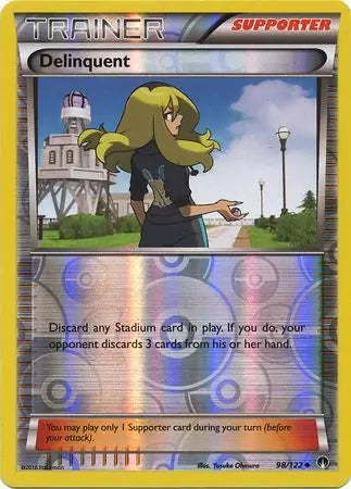 Delinquent 98/122 (XY - BREAKpoint)  - Reverse Holofoil | Good Games Cannington
