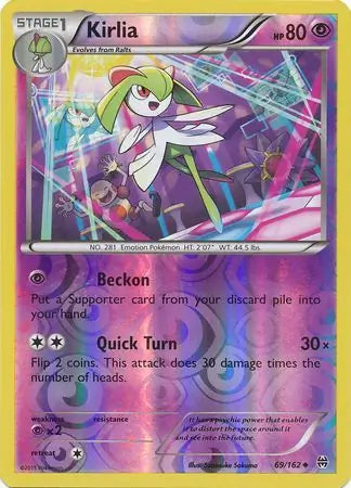 Kirlia 69/162 (XY - BREAKthrough)  - Reverse Holofoil | Good Games Cannington