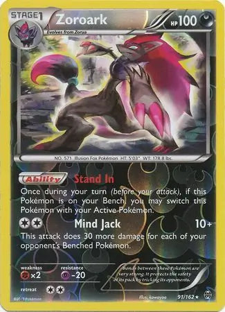 Zoroark 91/162 (XY - BREAKthrough)  - Reverse Holofoil | Good Games Cannington
