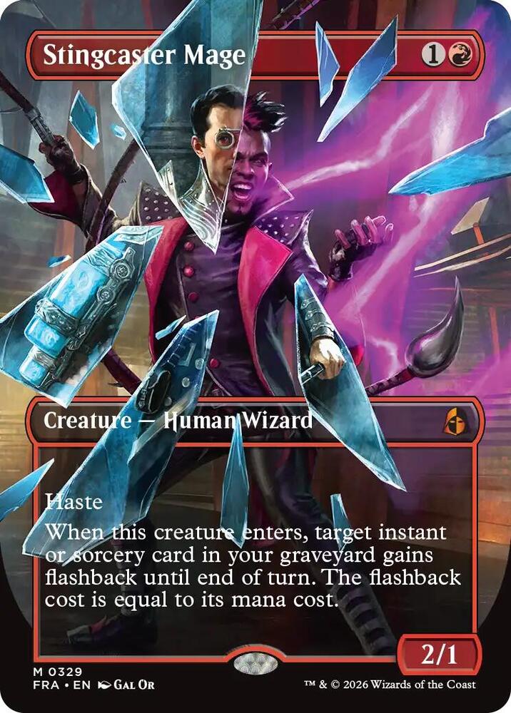 Stingcaster Mage 329 (Reality Fracture)  - Borderless | Good Games Cannington