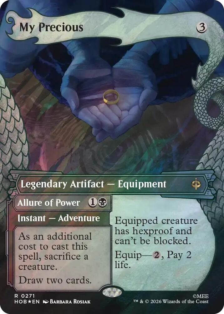 My Precious // Allure of Power 271 (The Hobbit)  - Showcase Surge Foil | Good Games Cannington