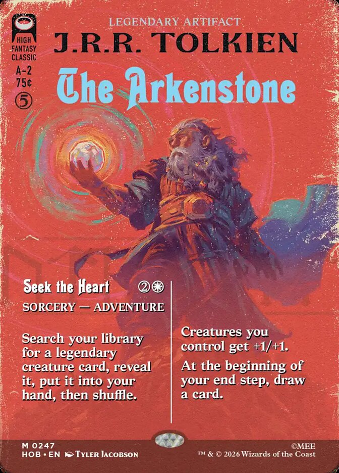 The Arkenstone // Seek the Heart 247 (The Hobbit)  - Borderless Foil | Good Games Cannington