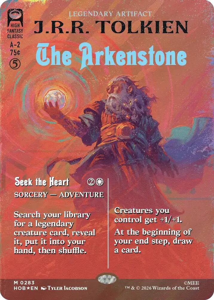 The Arkenstone // Seek the Heart 283 (The Hobbit)  - Borderless Surge Foil | Good Games Cannington